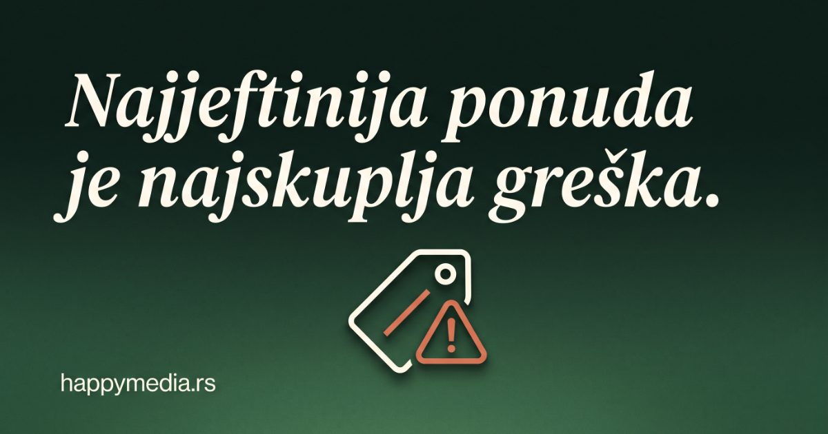 Kako odabrati agenciju za izradu sajta u Beogradu — 9 pitanja pre potpisa. Happy Media.