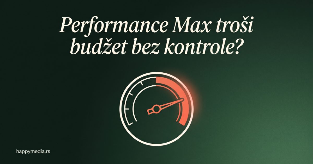 Performance Max kampanje — kompletan vodič za male firme u 2026. Happy Media.