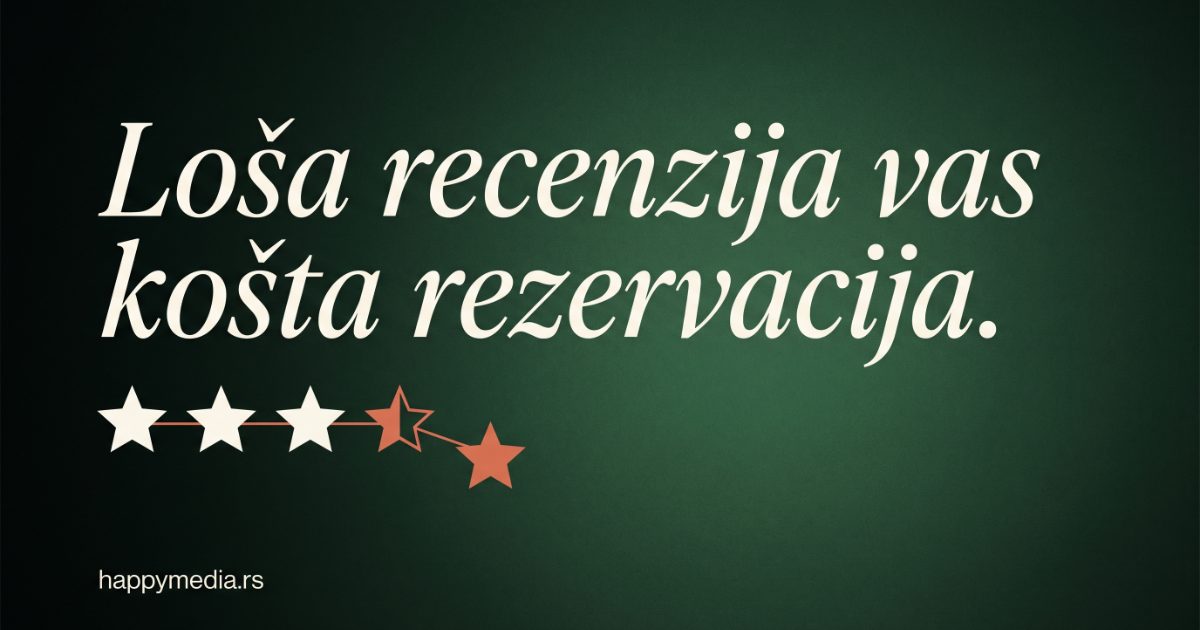 Agencija za Tripadvisor optimizaciju — vodič za restorane i hotele 2026. Happy Media.